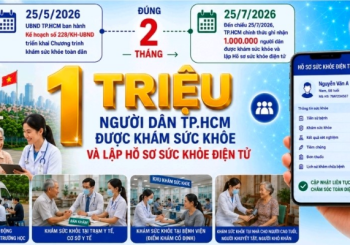 Chỉ sau đúng 2 tháng: TP.HCM đã có 1 triệu người dân được khám sức khỏe và lập Hồ sơ sức khỏe điện tử